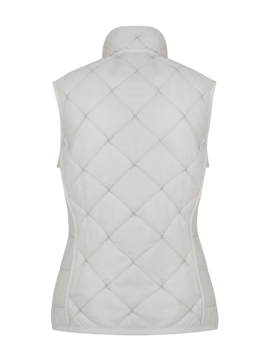 Women's Tracy Quilted Vest Sandstone – back