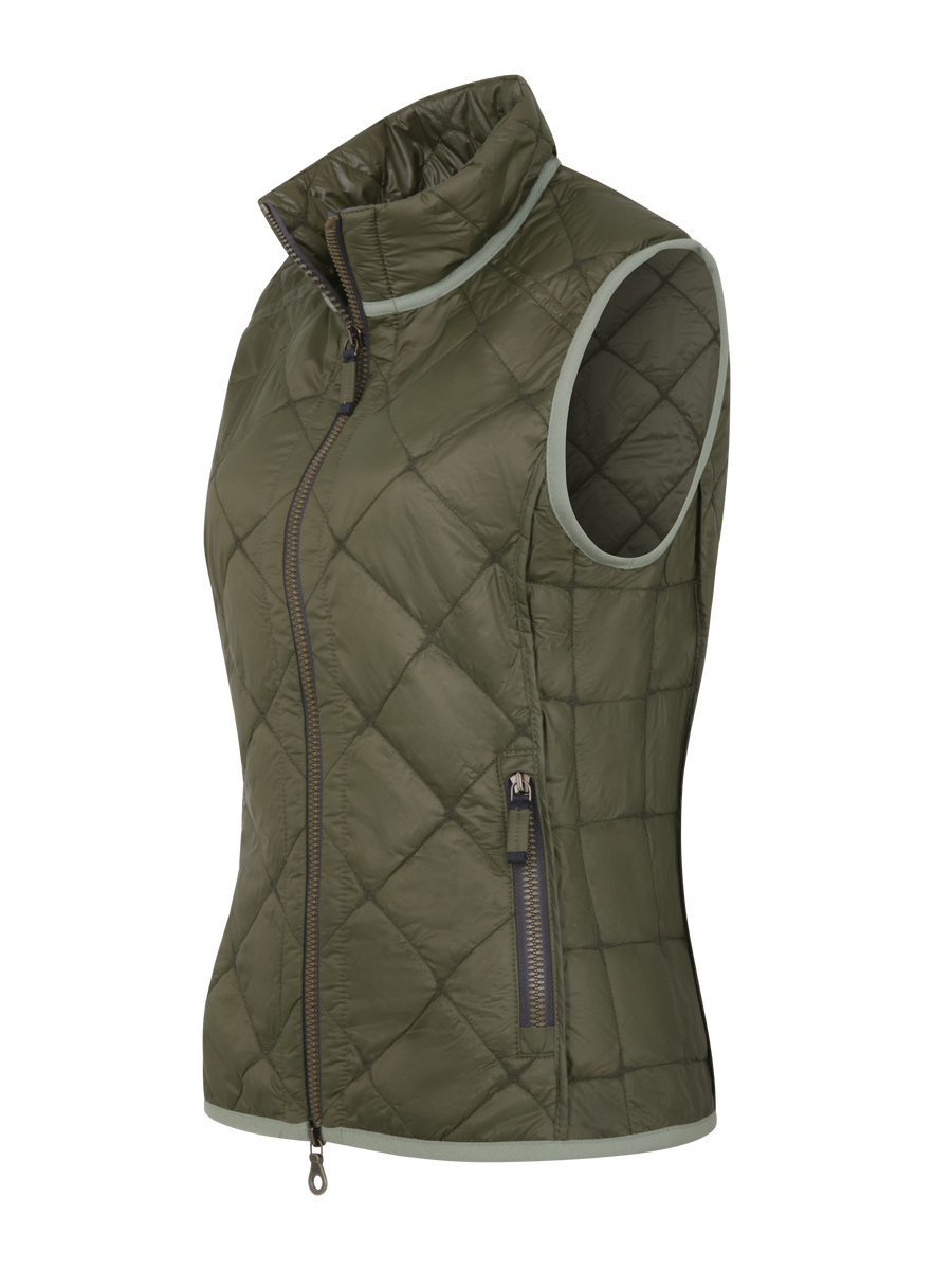 Women's Tracy Quilted Vest Ivy – side