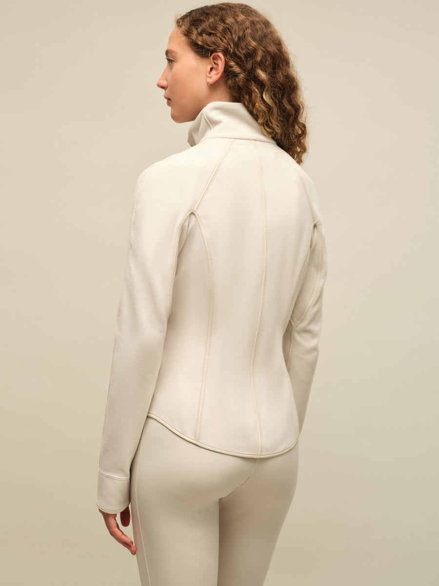 Women's Wera Biodegradable Fleece Jacket Sandstone – side