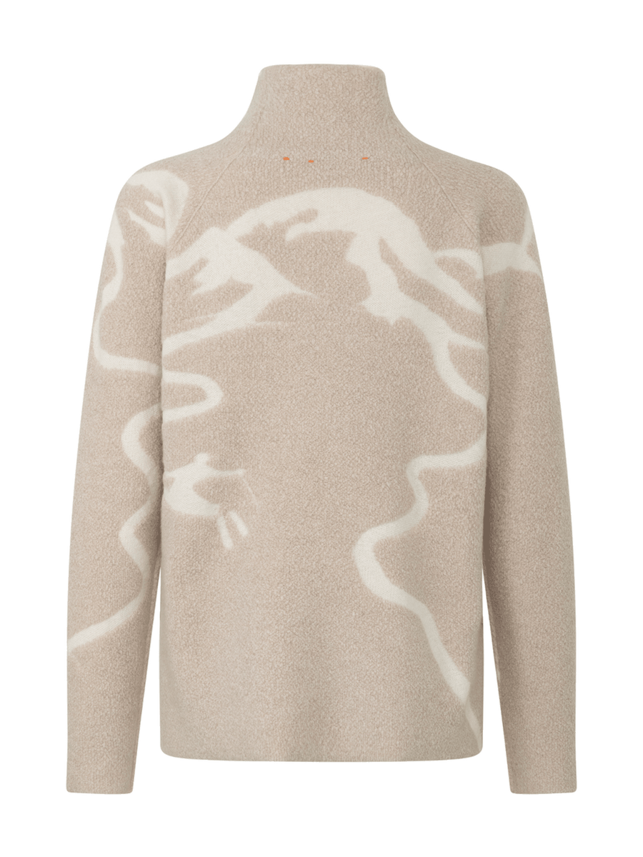 Women's Chatel Knit Sweater Pearl – back styled