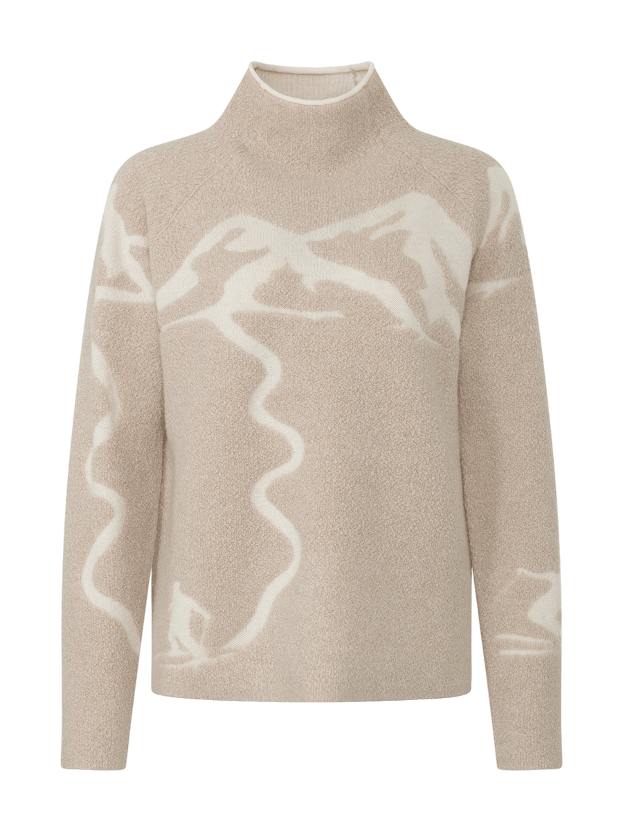 Women's Chatel Knit Sweater Pearl – front styled
