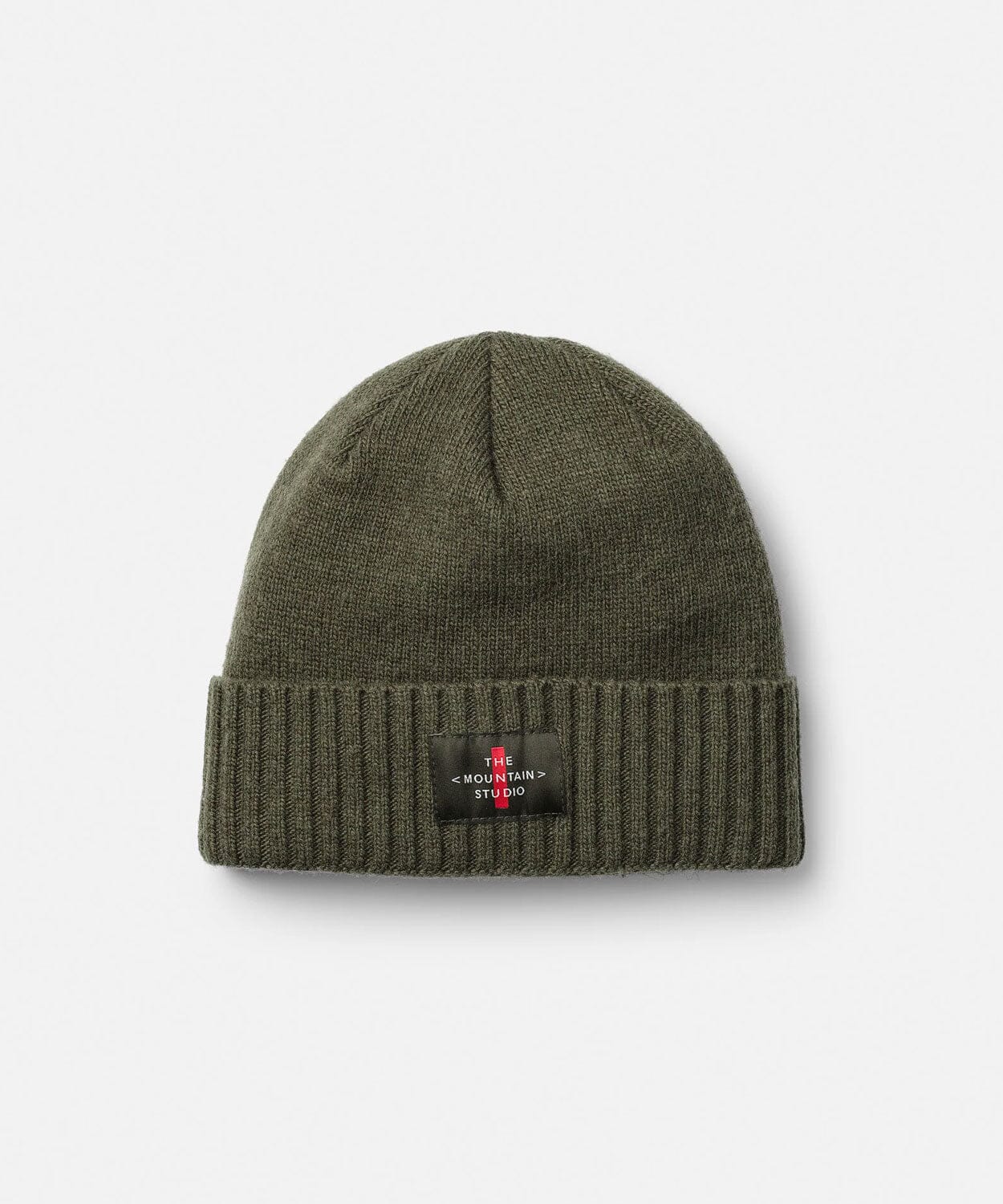 C-6 Cashmere Mix Cross Logo Beanie Hats | Beanies The Mountain Studio Forest Green 