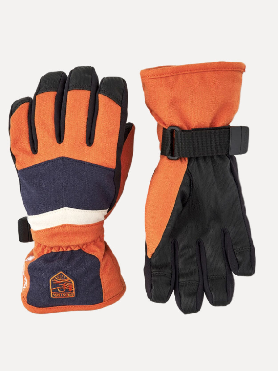 Gore-Tex Atlas Jr 5 finger Glove Gloves Hestra Brick Red 4 