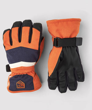 Gore-Tex Atlas Jr 5 finger Glove Gloves Hestra Brick Red 4 