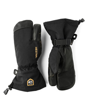 Hestra - Army Leather Gore-Tex - 3 Finger Gloves Hestra Black / Black 6 