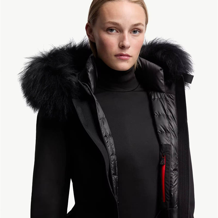 Women's Laplance GORE-TEX Shearling-Trimmed Hooded Down Ski Jacket