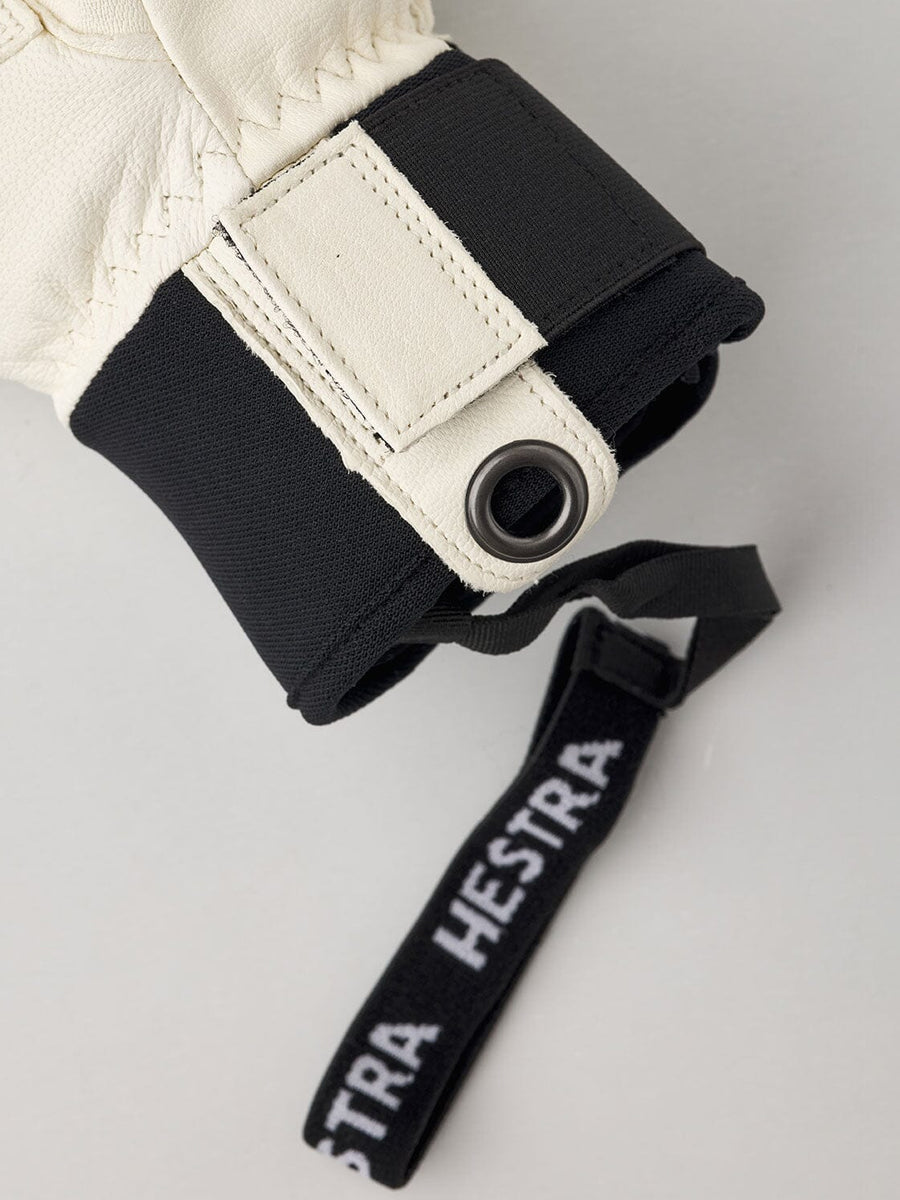 Hestra Leather Fall Line 5-finger ski glove detail