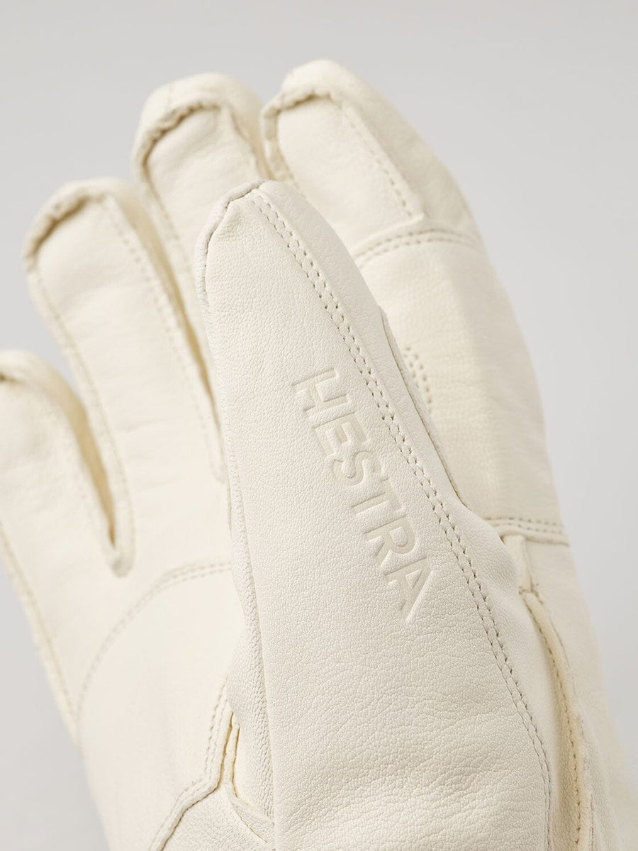 Hestra Leather Fall Line 5-finger ski glove detail