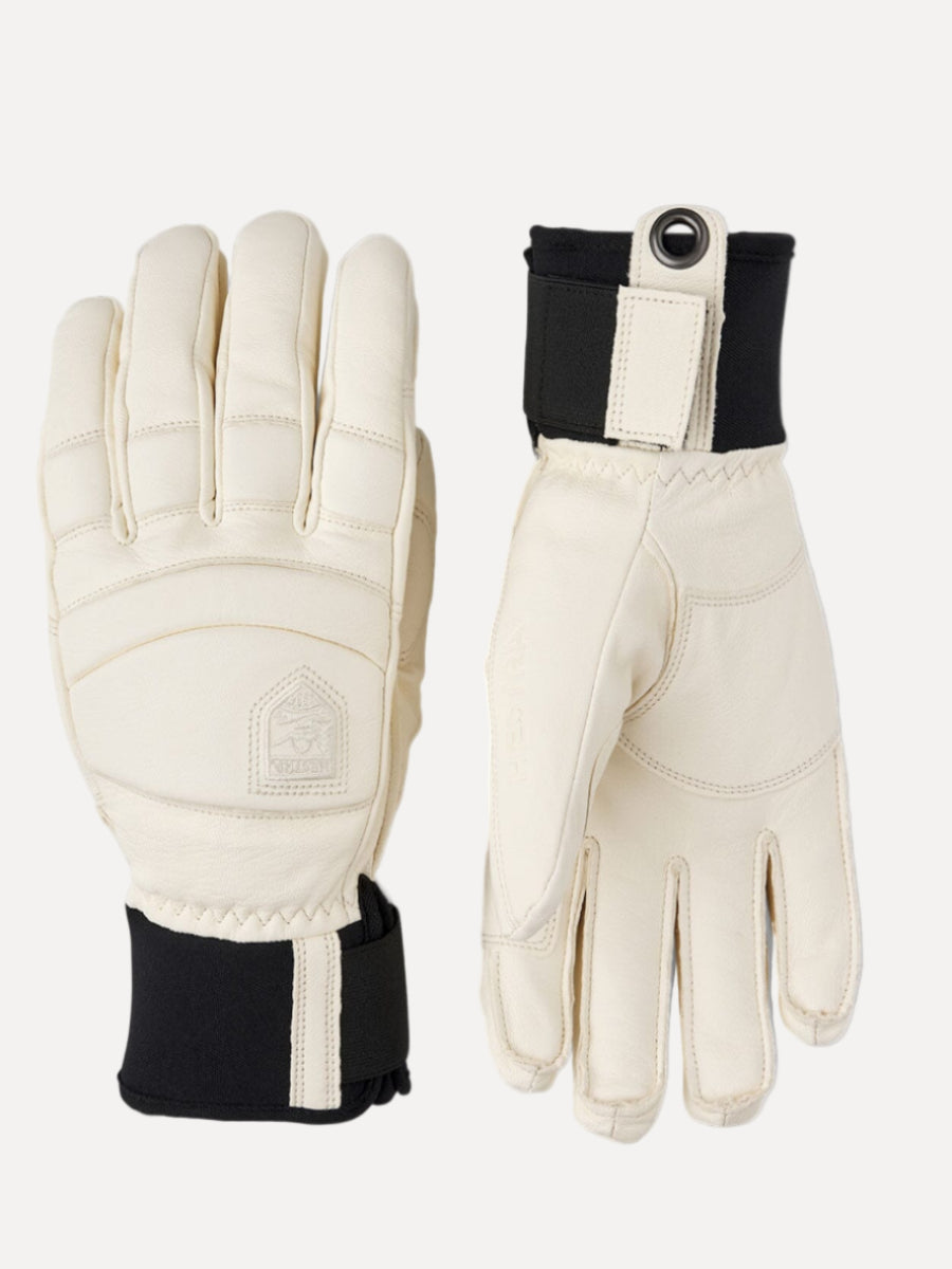 Leather Fall Line - 5 finger Gloves Hestra Almond White / Almond White 6 