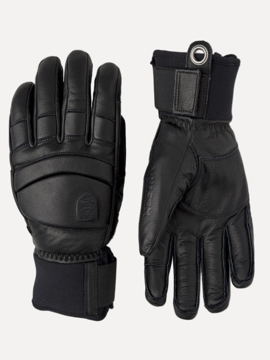 Leather Fall Line - 5 finger Gloves Hestra Black / Black 6 
