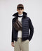 Men's Padded Wool Hoodie Jackets Moncler Navy Blue M 