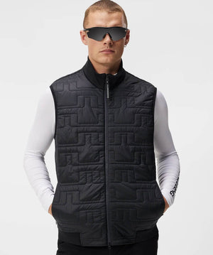 Men's Quilt Hybrid Vest Vests J.Lindeberg Black M 