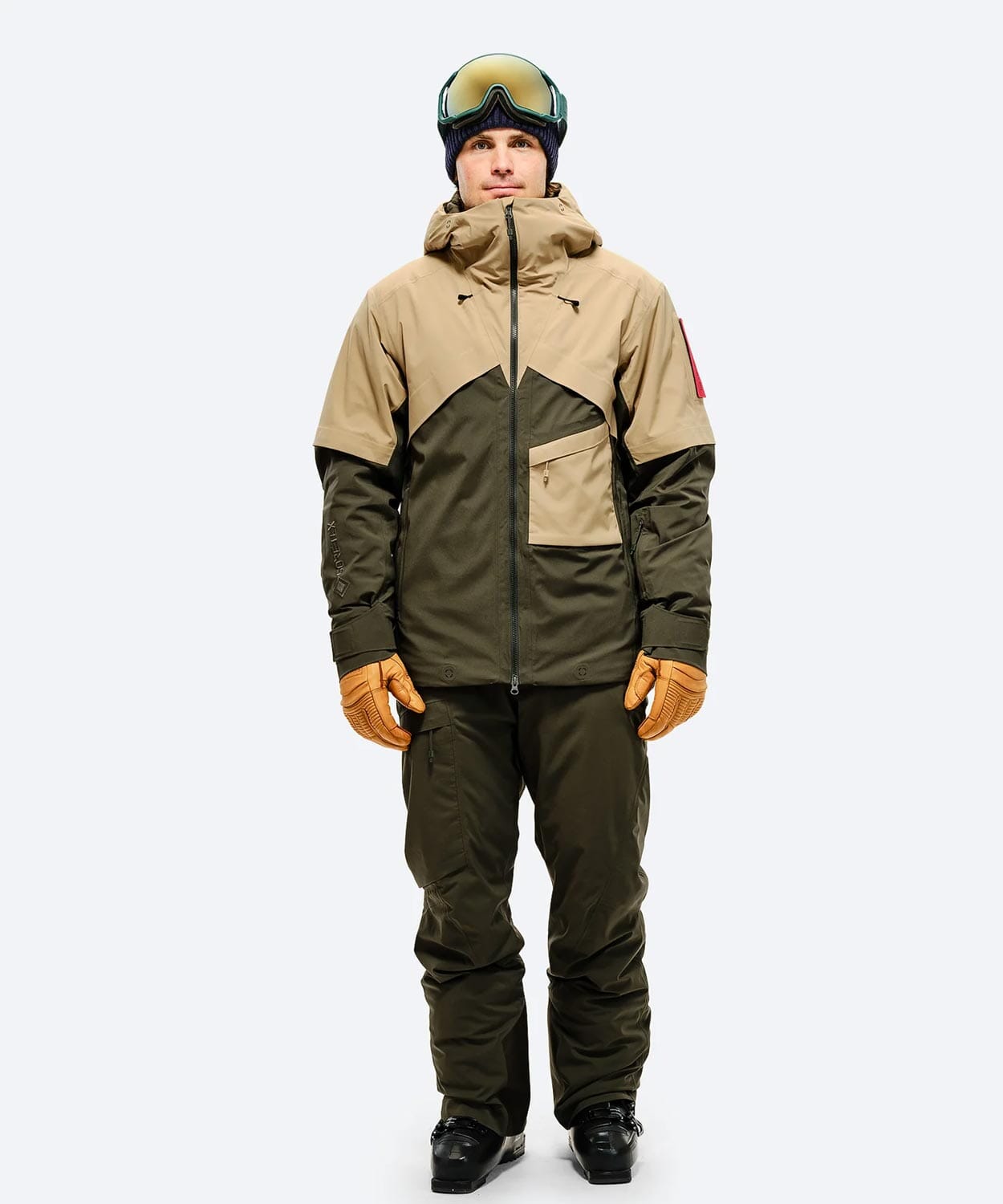 Men's S-1 GORE-TEX 2L Stretch Insulated Jacket Ski Jackets The Mountain Studio Forest Green Sand XS 