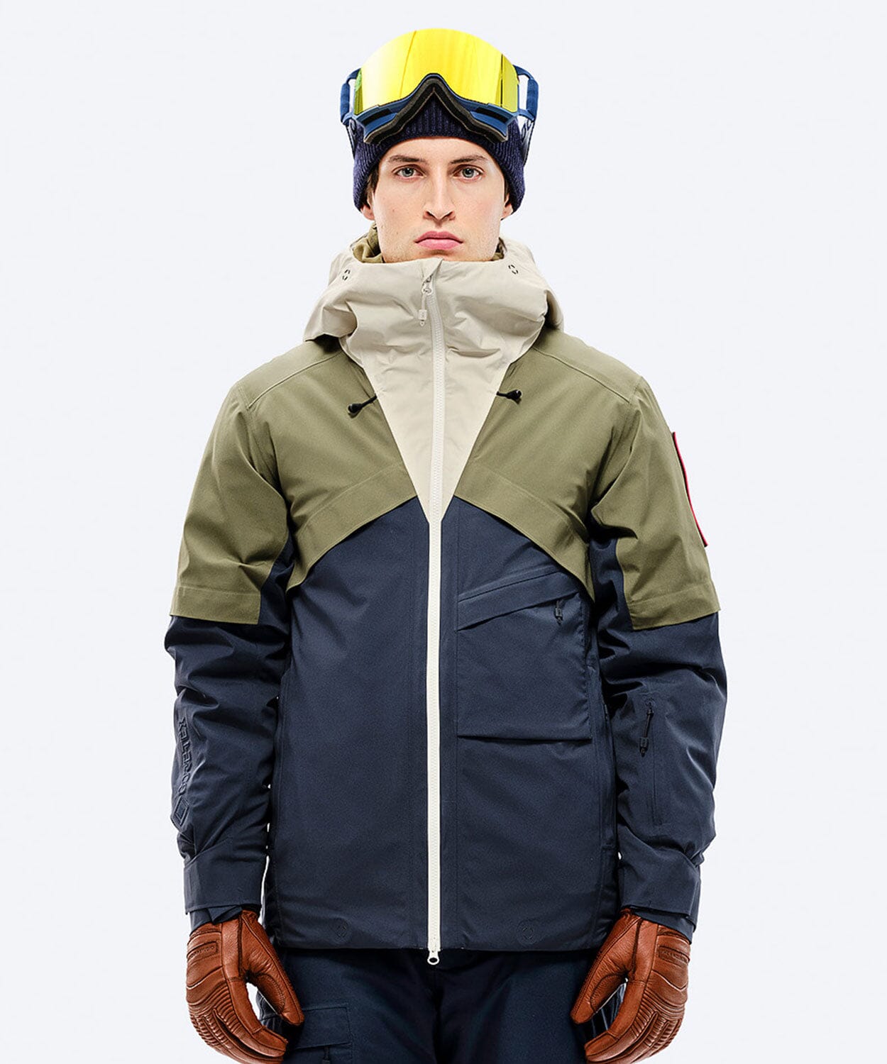 Men's S-1 GORE-TEX 2L Stretch Insulated Jacket Ski Jackets The Mountain Studio Winter Moss-Castle Wall, Eclipse XS 