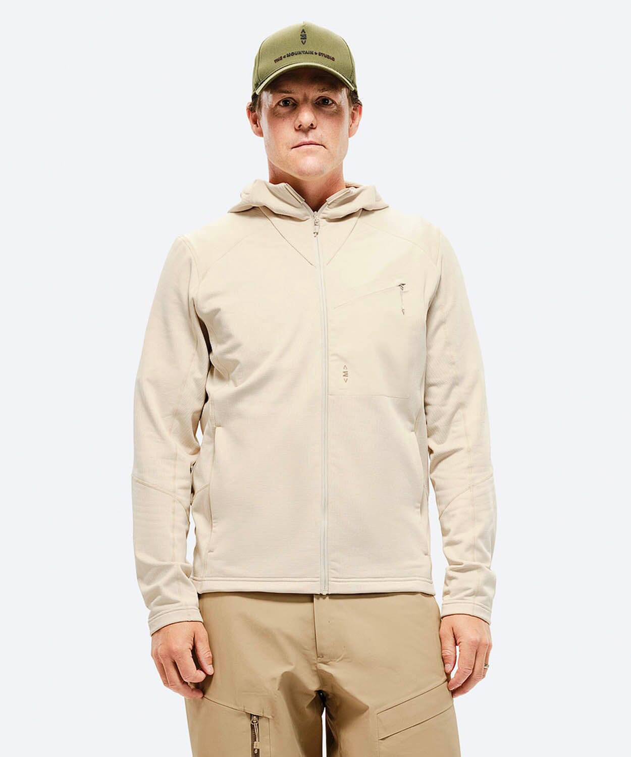 Men's Techno Stretch Mid Hood Mid Layer The Mountain Studio Castle Wall XS 