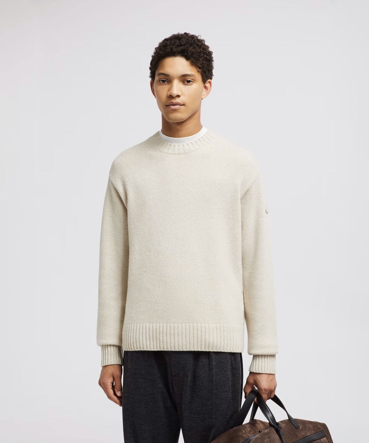 Men's Wool & Cashmere Sweater Sweaters | Knitwear Moncler Sand Beige M 