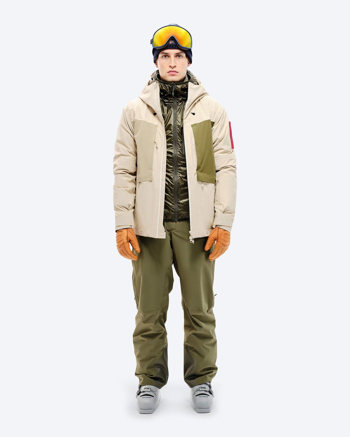 Men's Y-5 3L Hybrid Shell Bib Pant Ski Pants The Mountain Studio 