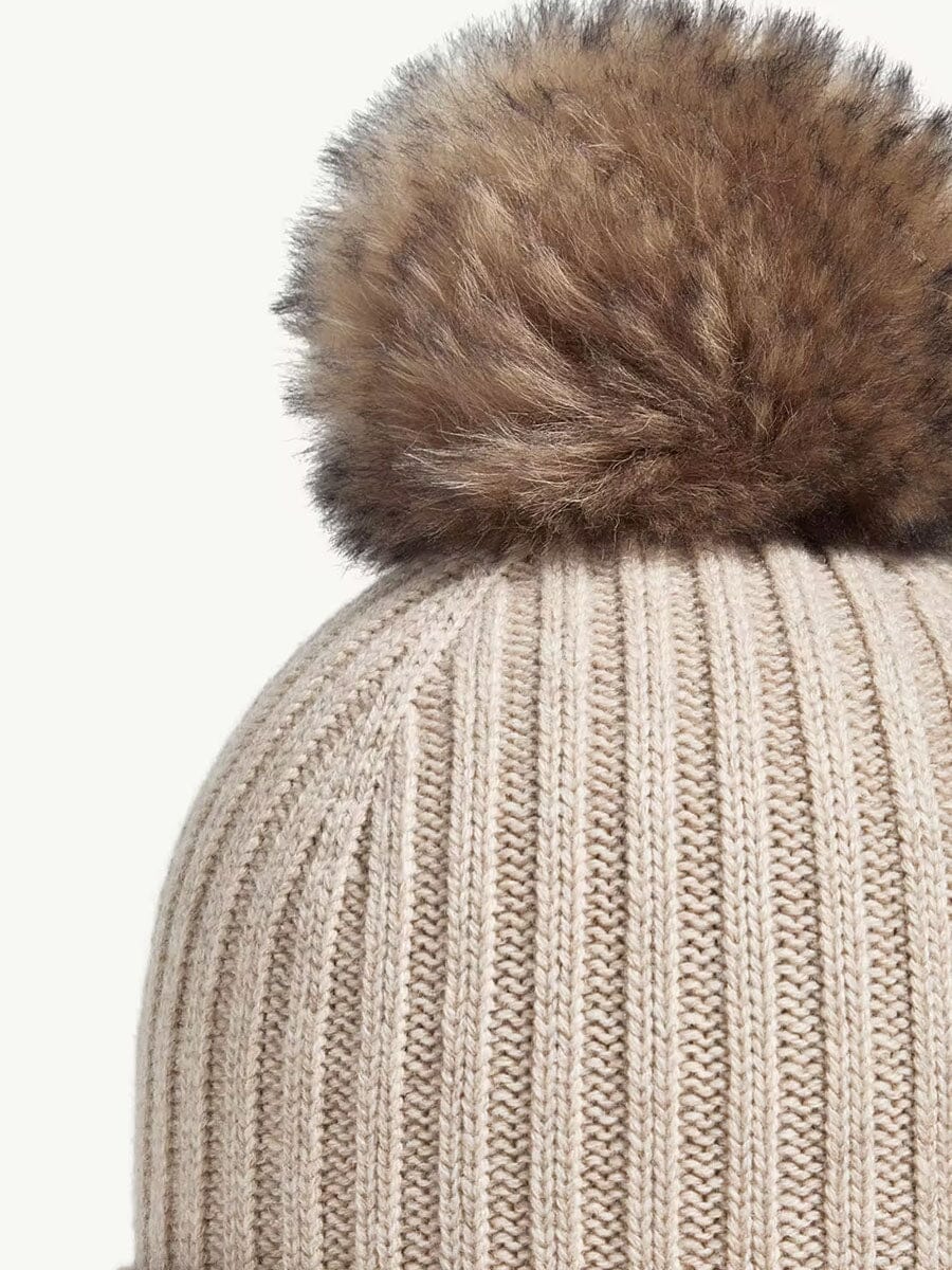 Moncler - Cashmere Beanie with Pom Pom Unclassified Moncler 