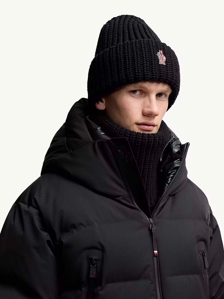 Moncler - Logo Wool Beanie Unclassified Moncler 