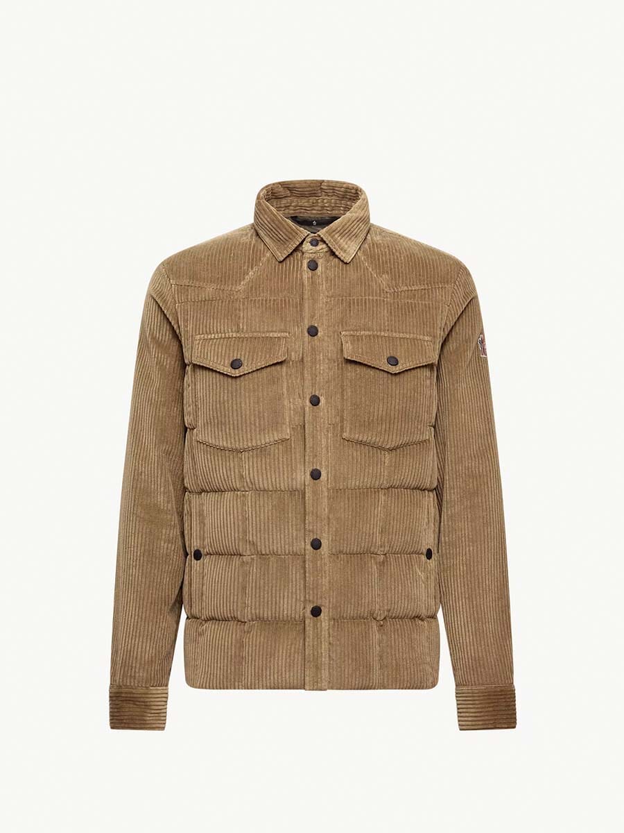 Moncler - Men's Gelt Corduroy Down Shirt Jacket Unclassified Moncler Beige 1 
