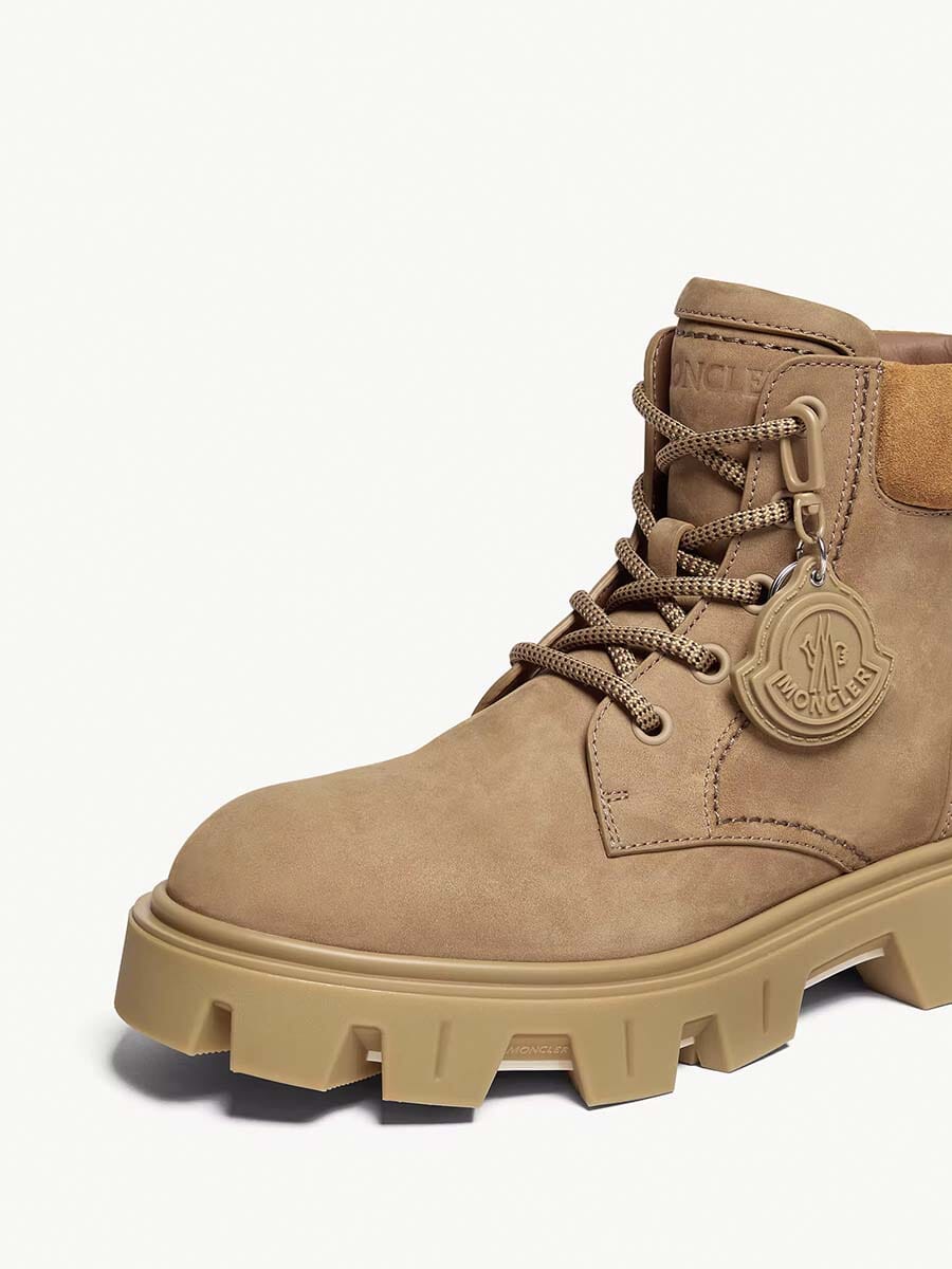 Moncler - Men's Peak City Nubuck & Suede Lace-Up Boots Unclassified Moncler 