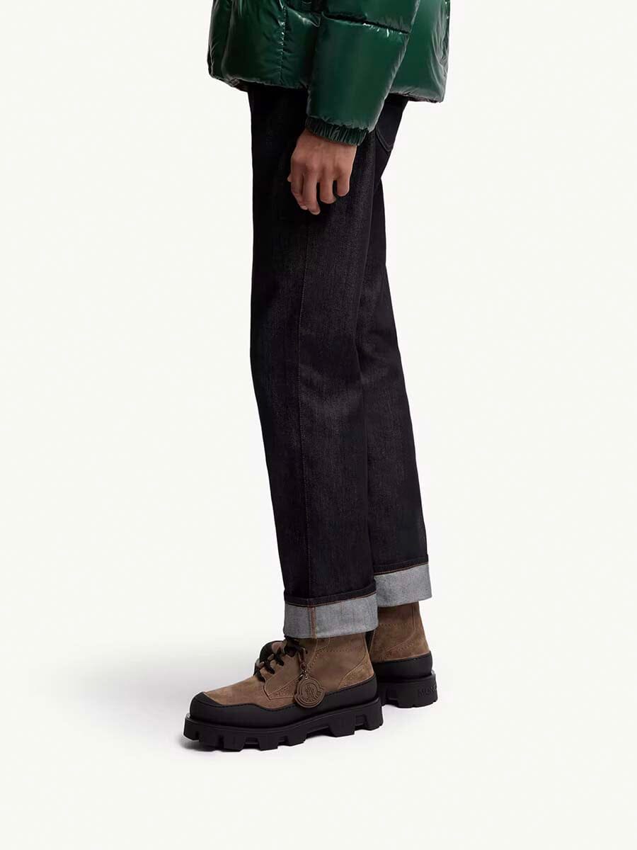 Moncler - Men's Peak Path Leather Lace-Up Boots Unclassified Moncler 