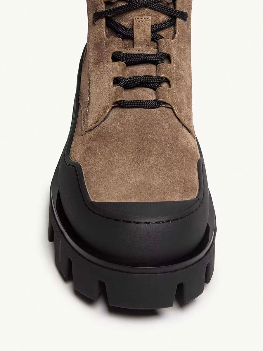 Moncler - Men's Peak Path Leather Lace-Up Boots Unclassified Moncler 