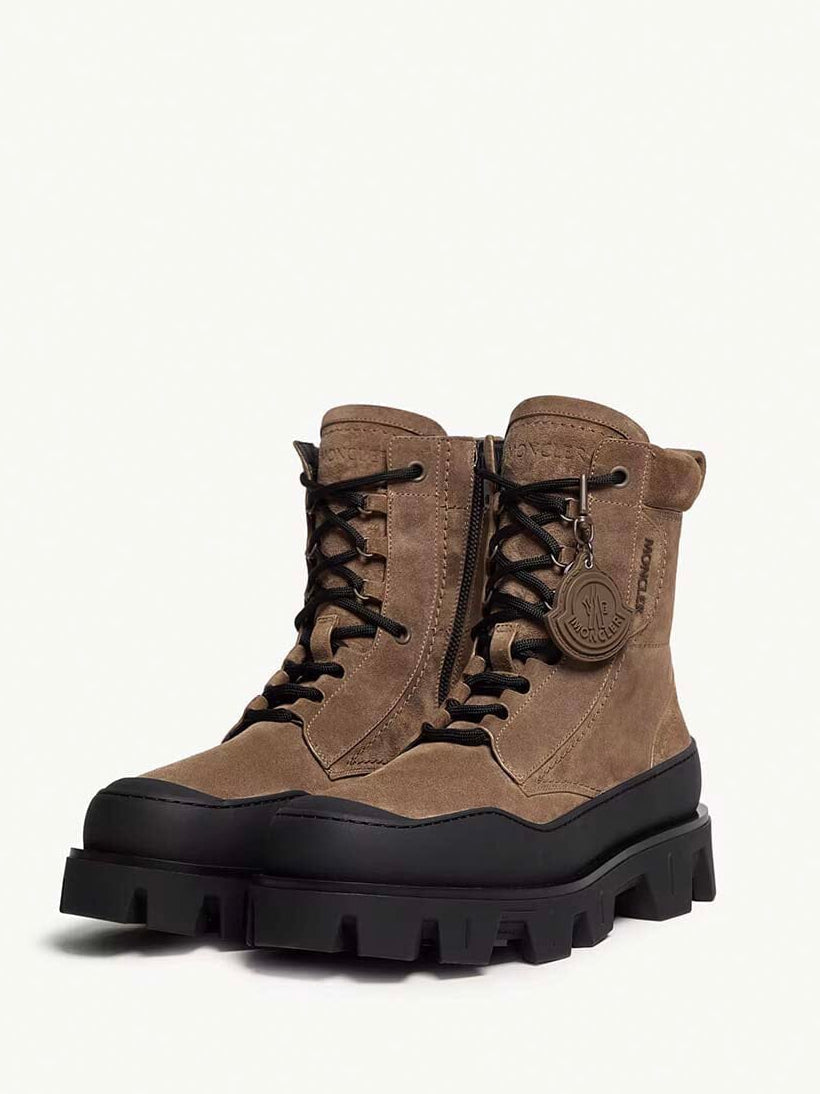 Moncler - Men's Peak Path Leather Lace-Up Boots Unclassified Moncler 