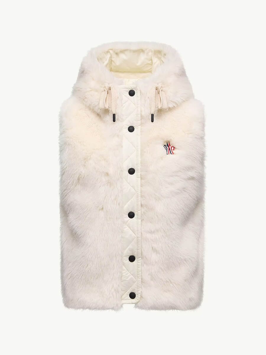 Moncler - Women's Arve Hooded Teddy Down Vest Unclassified Moncler 