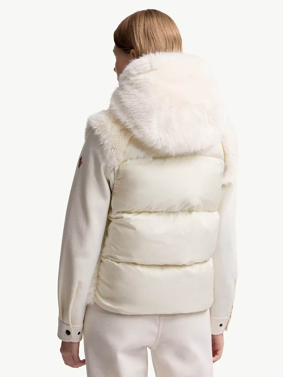 Moncler - Women's Arve Hooded Teddy Down Vest Unclassified Moncler 
