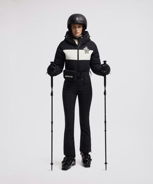 Moncler - Women's Down-Filled Ski Suit One Piece Suits Moncler Black & White XS 