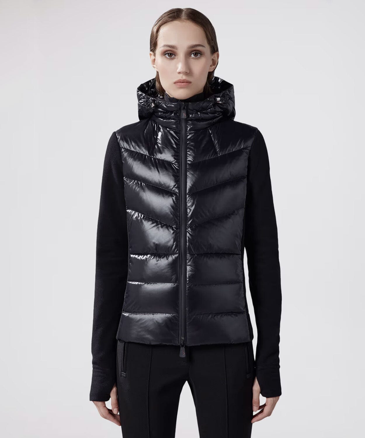 Moncler - Women's Padded Fleece Hoodie Jackets Moncler 