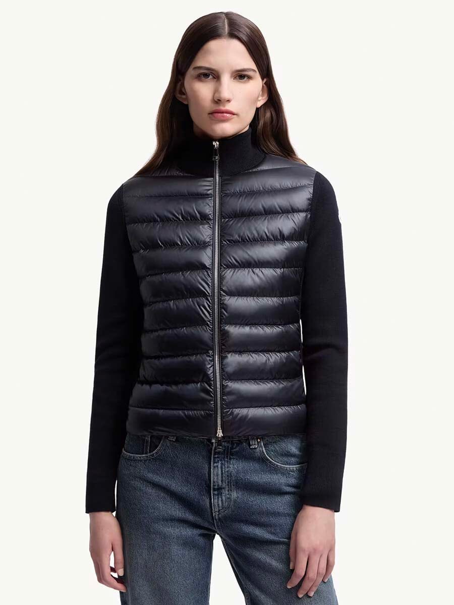 Moncler - Women's Padded Wool Cardigan Unclassified Moncler 