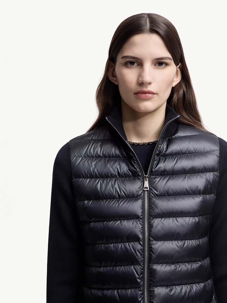 Moncler - Women's Padded Wool Cardigan Unclassified Moncler 