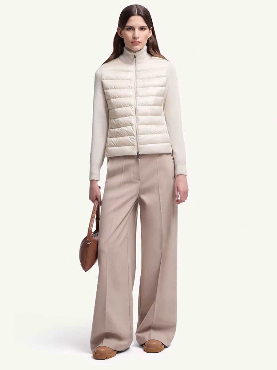 Moncler - Women's Padded Wool Cardigan Unclassified Moncler 