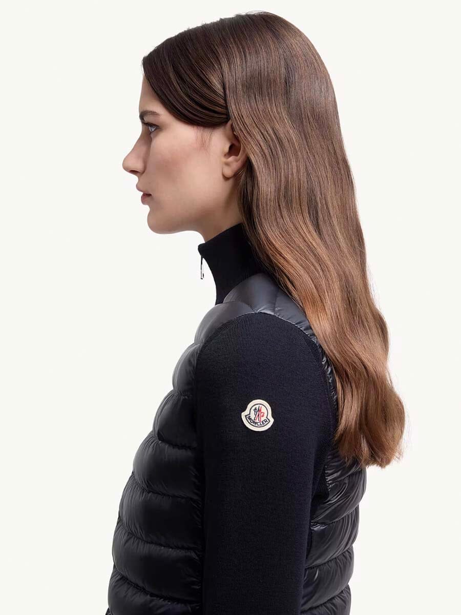 Moncler - Women's Padded Wool Cardigan Unclassified Moncler 