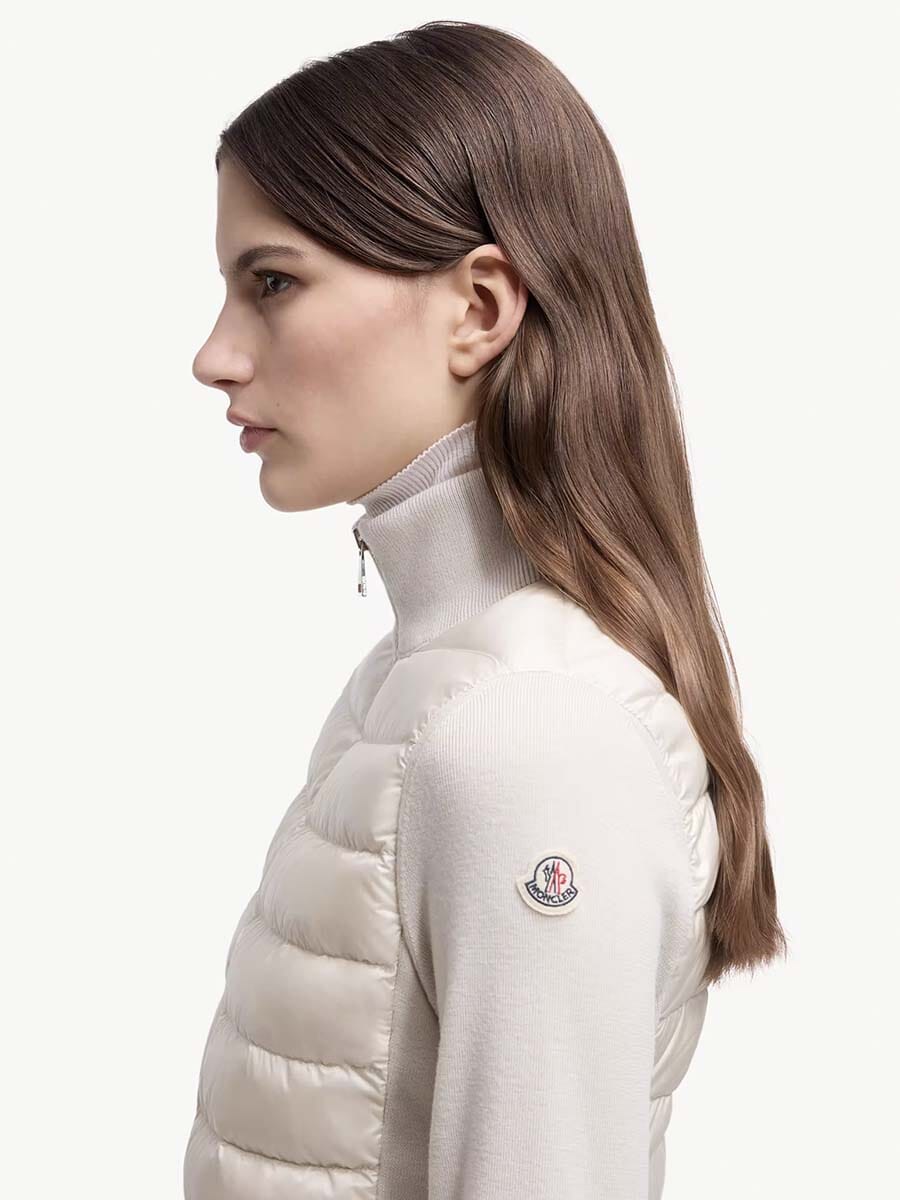 Moncler - Women's Padded Wool Cardigan Unclassified Moncler 