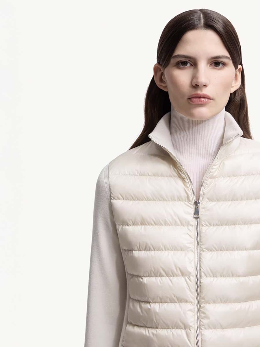Moncler - Women's Padded Wool Cardigan Unclassified Moncler 