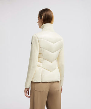 Moncler - Women's Padded Wool Zip-Up Cardigan Jacket Moncler 