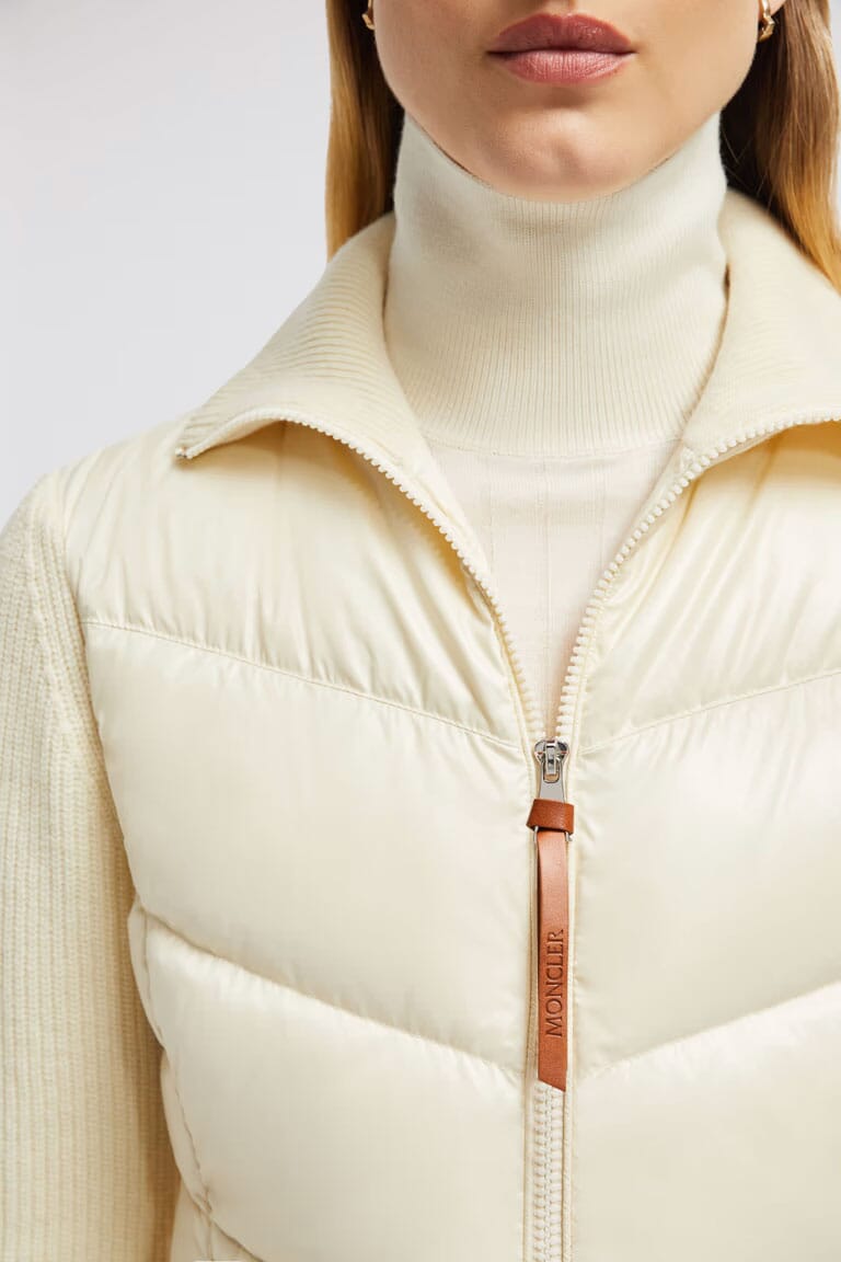 Moncler - Women's Padded Wool Zip-Up Cardigan Jacket Moncler 