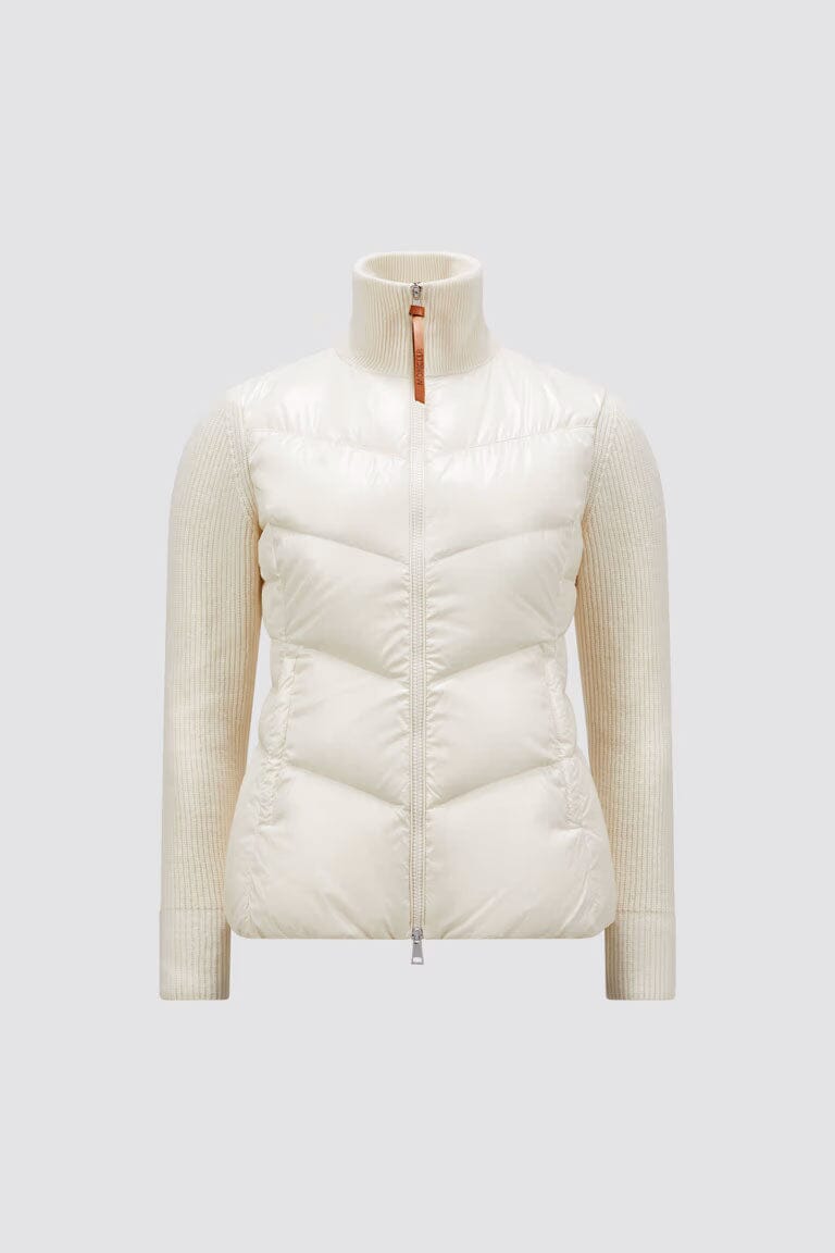 Moncler - Women's Padded Wool Zip-Up Cardigan Jacket Moncler 