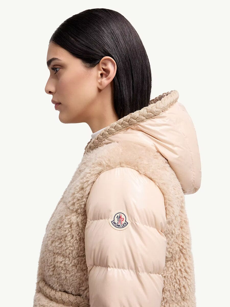 Moncler - Women's Plantay Hooded Teddy Short Down Jacket Unclassified Moncler 