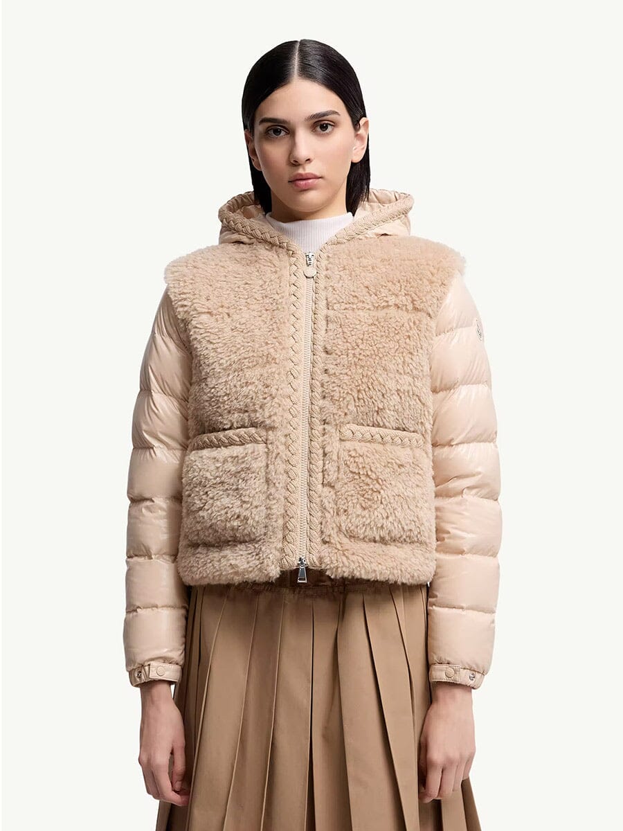 Moncler - Women's Plantay Hooded Teddy Short Down Jacket Unclassified Moncler 