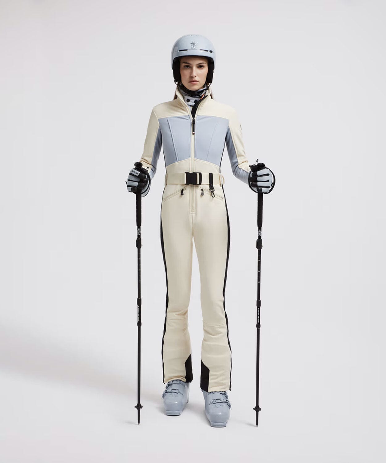 Moncler - Women's Ski Suit One Piece Suits Moncler Ivory White XS 