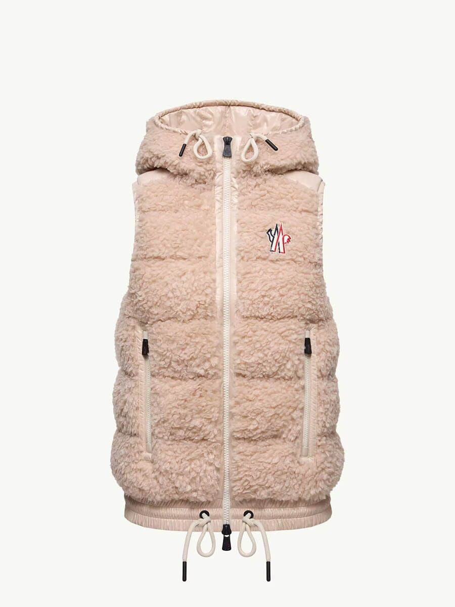 Moncler - Women's Teddy Padded Vest Unclassified Moncler Pink XS 