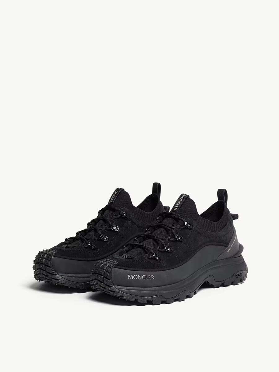 Moncler - Women's Trailgrip Lite3 Nubuck & Suede Sneakers Unclassified Moncler Black 37 