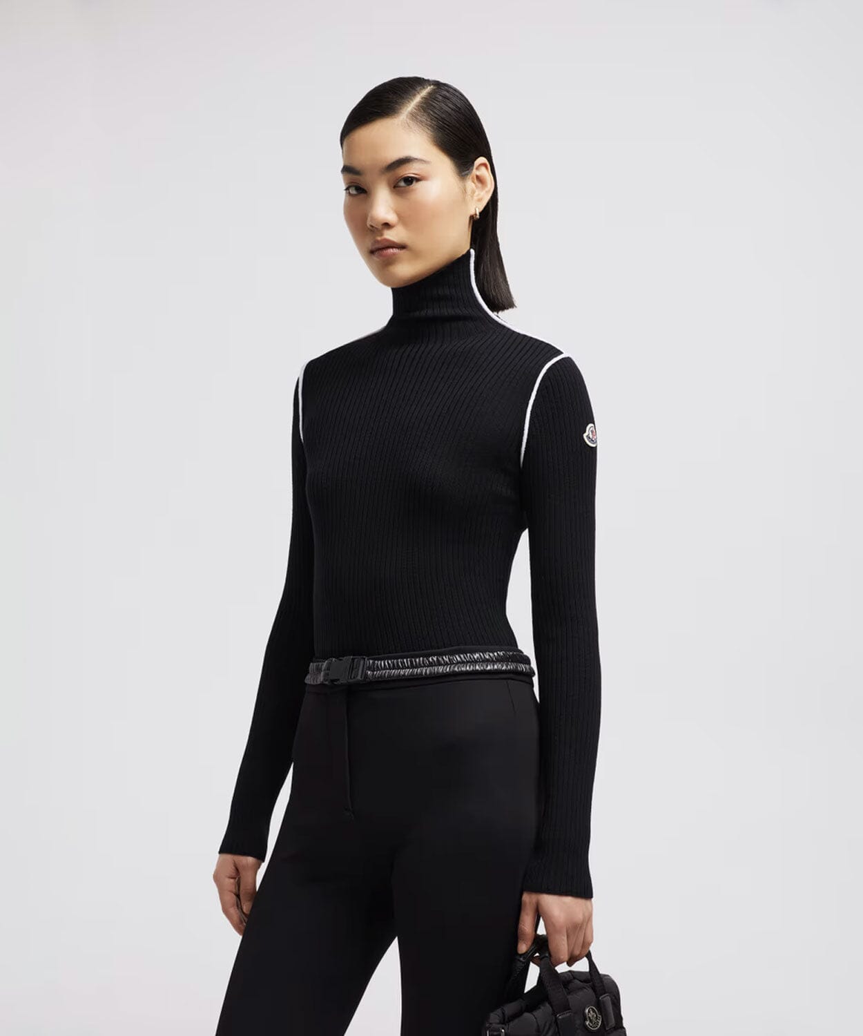 Moncler - Women's Wool & Cashmere Blend Turtleneck Sweater Sweaters | Knitwear Moncler Black XS 