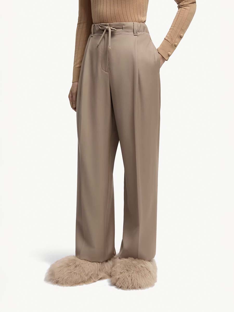 Moncler - Women's Wool Gabardine Tailored Pants Unclassified Moncler 