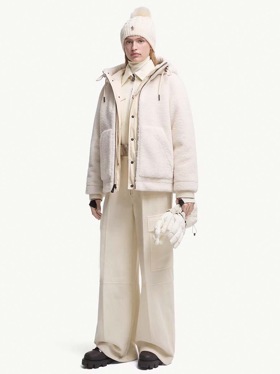 Moncler - Women's Yushan Reversible Teddy Short Padded Jacket Unclassified Moncler 