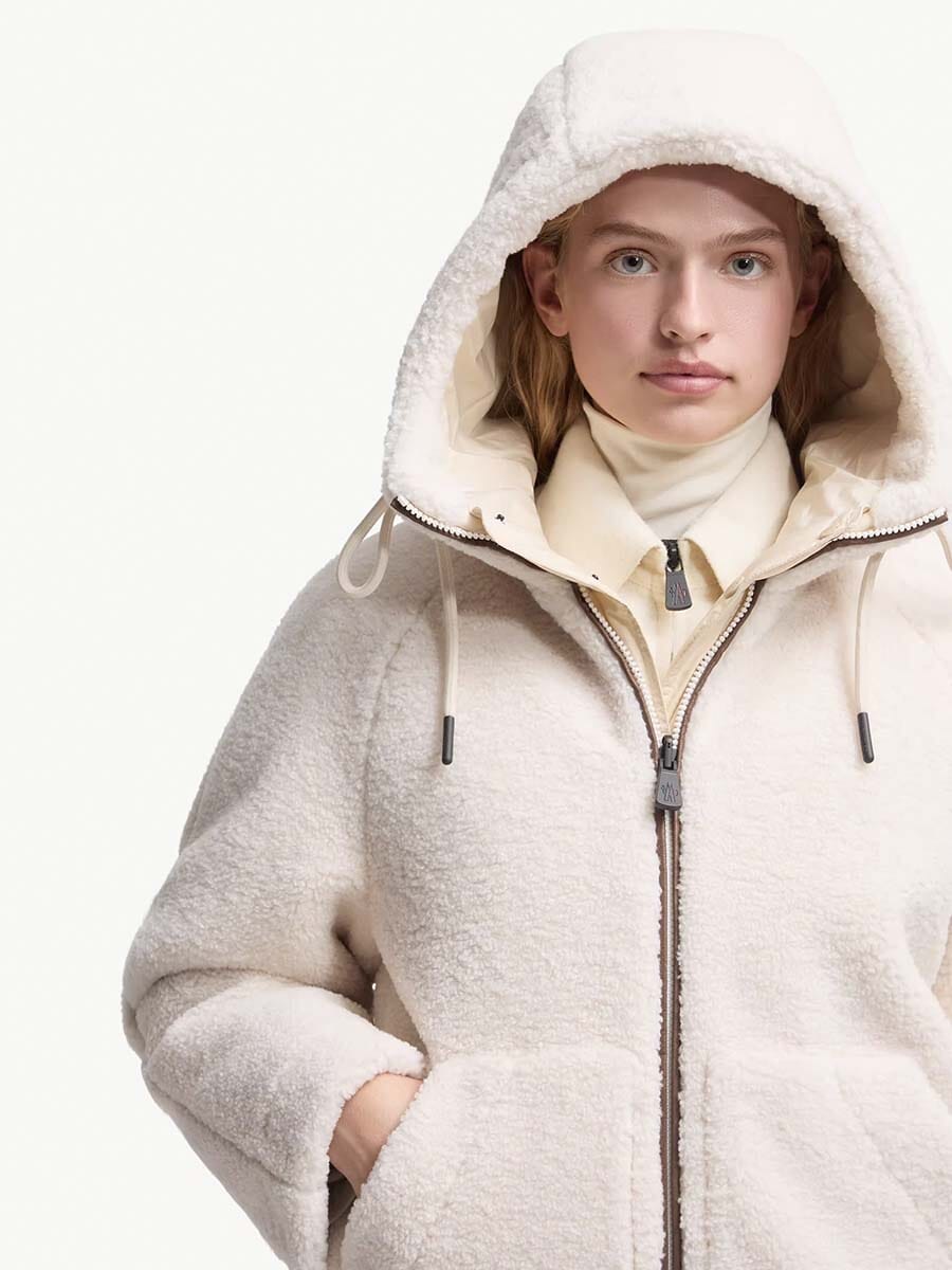 Moncler - Women's Yushan Reversible Teddy Short Padded Jacket Unclassified Moncler 